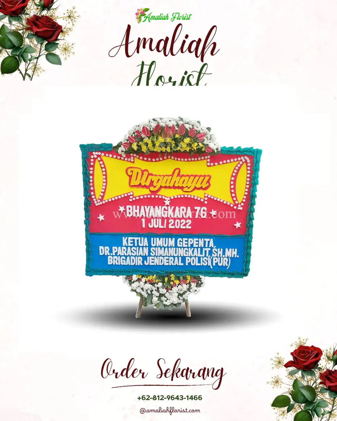 Papan Bunga HUT Ulang Tahun Belitang Ii